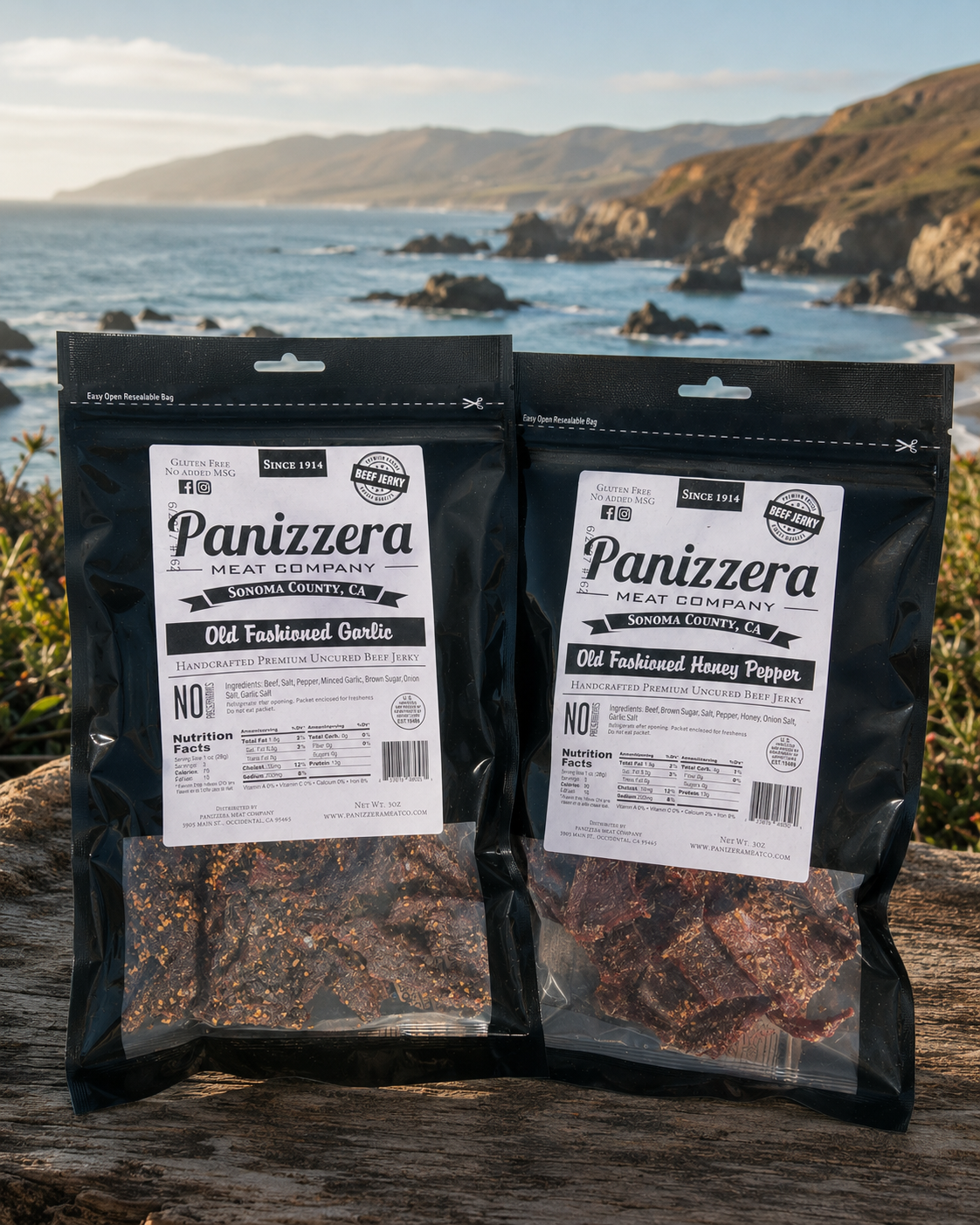 New Flavor Bundle — Garlic + Honey Pepper Jerky, 2 for $20