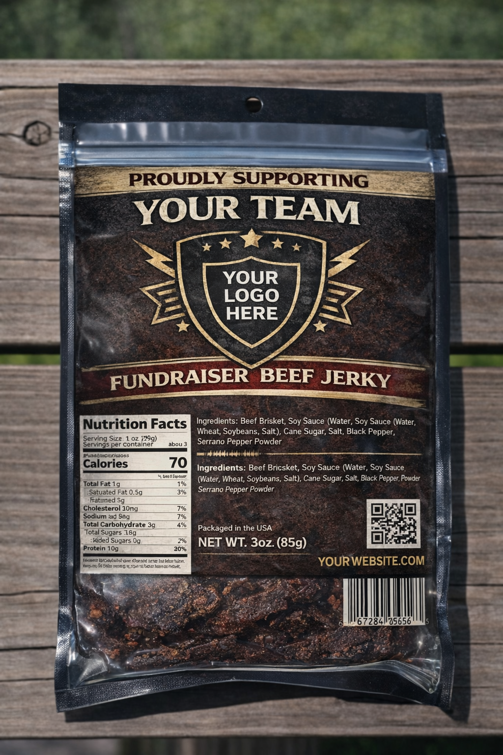 Custom Cracked Black Pepper Beef Jerky