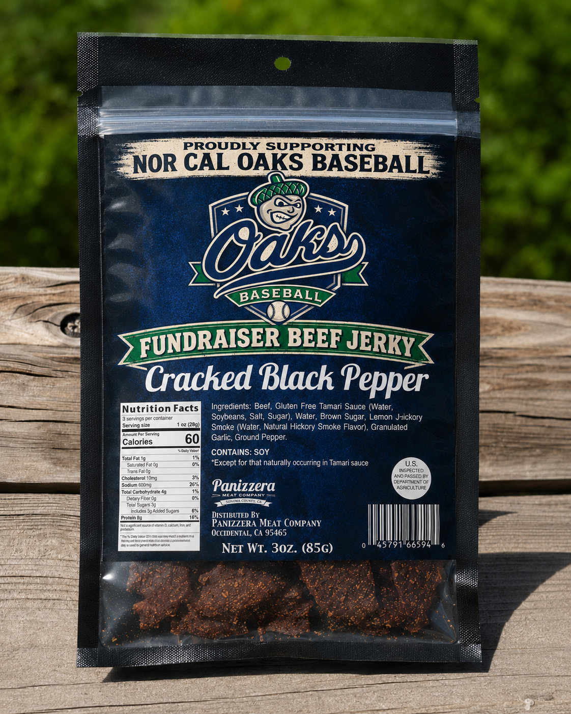 Nor Cal Oaks Cracked Pepper Beef Jerky *PREORDER*