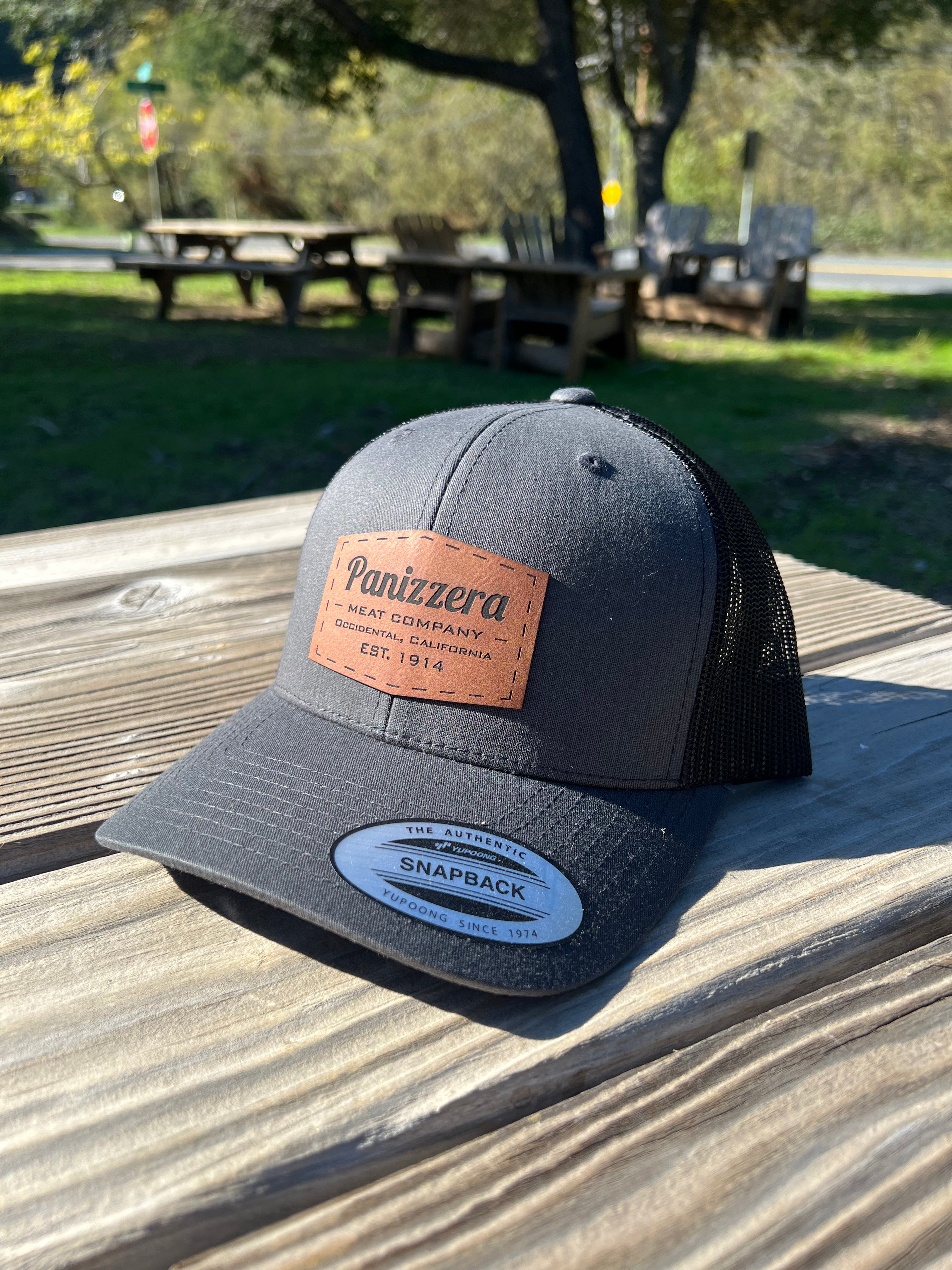 Charcoal Grey, Black Back Trucker Hat