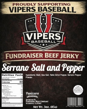 Viper Serrano Salt and Pepper Beef Jerky *PREORDER*