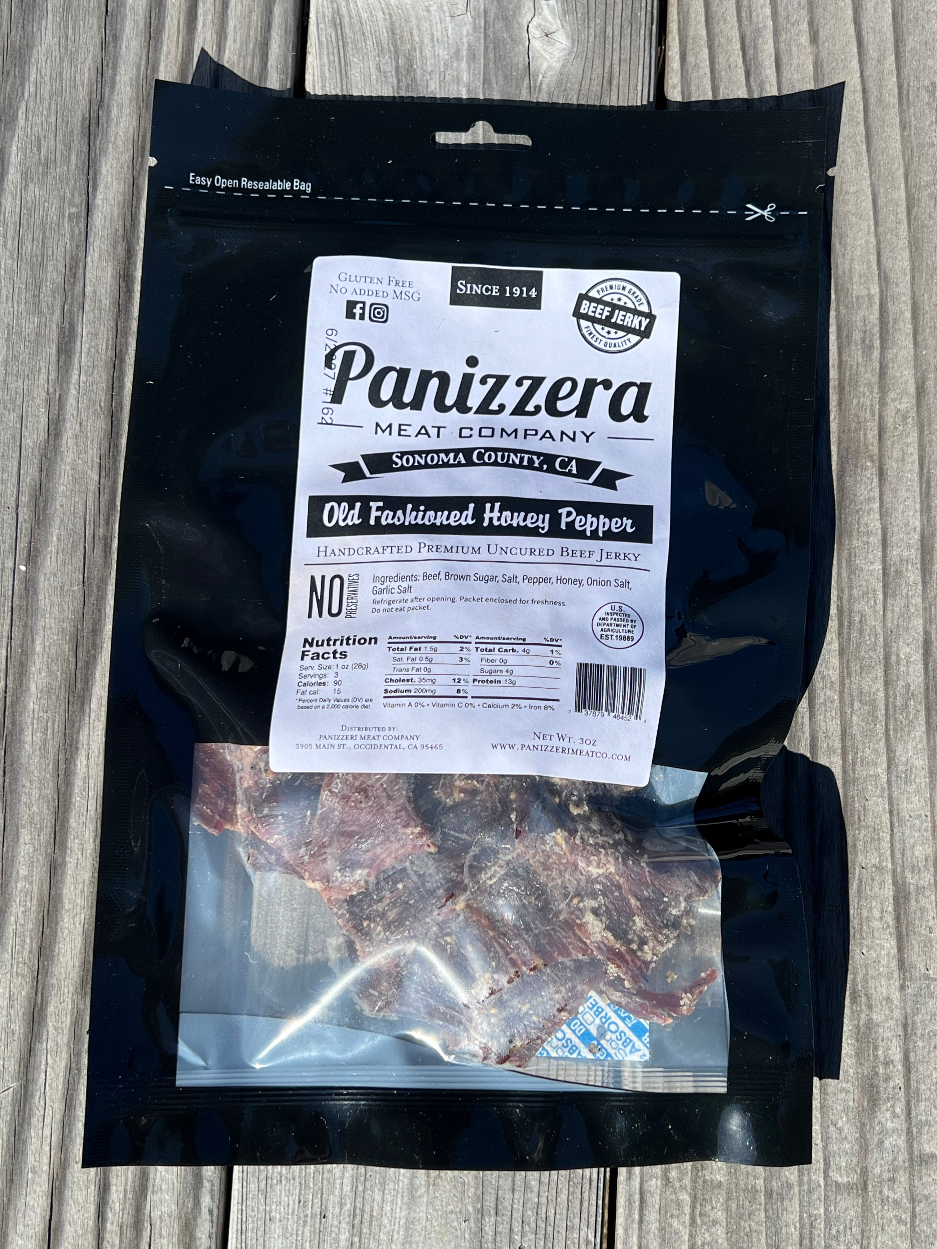Old Fashioned Honey Pepper Jerky