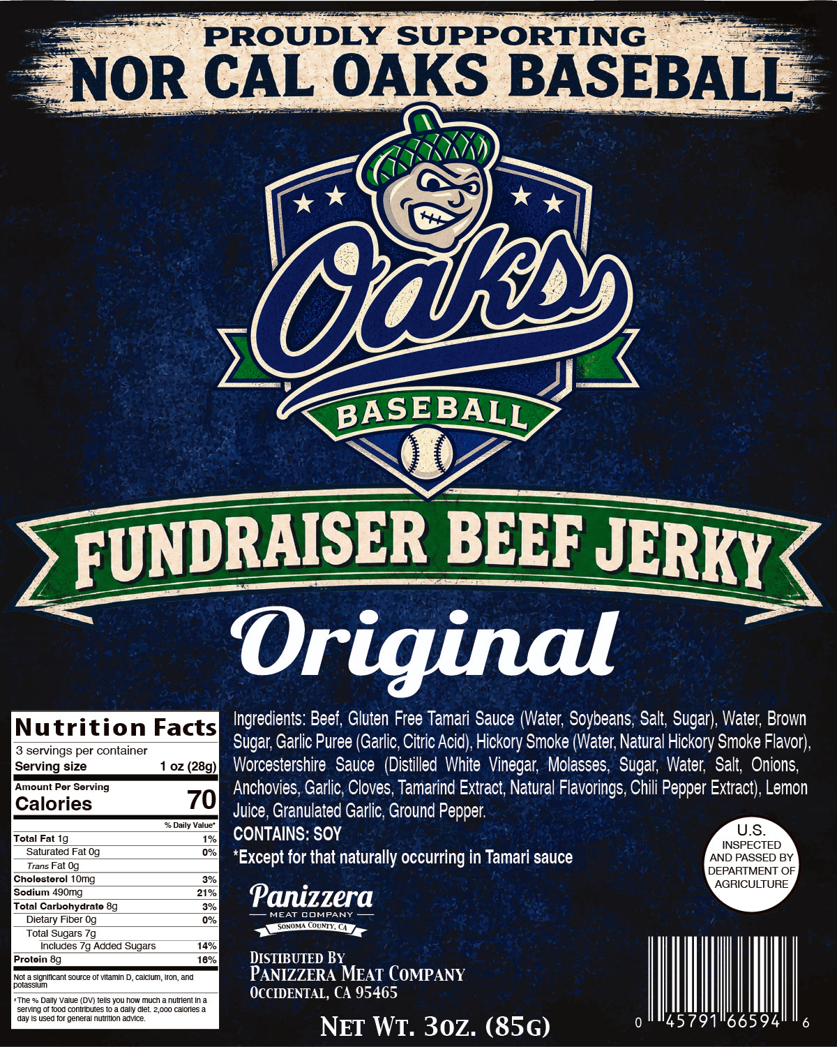 Nor Cal Oaks Original Beef Jerky *PREORDER*